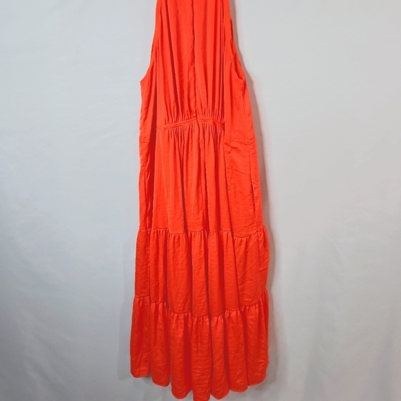 Elie Tahari Orange Maxi Dress Size 16 - Picture 7 of 11